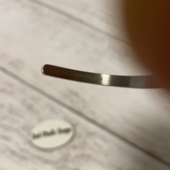 *Metal Marvels GREAT THINGS TAKE TIME Dainty Bangle in Silver - Picture 3 of 3